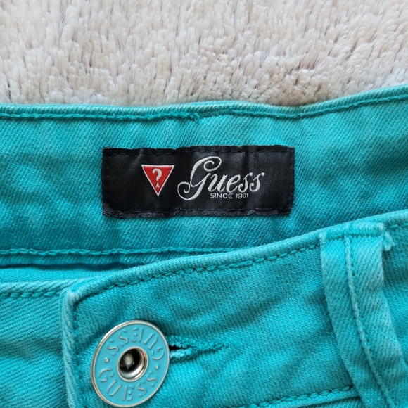 Guess Aqua Women's Shorts - Size 30 - Picture 4 of 4